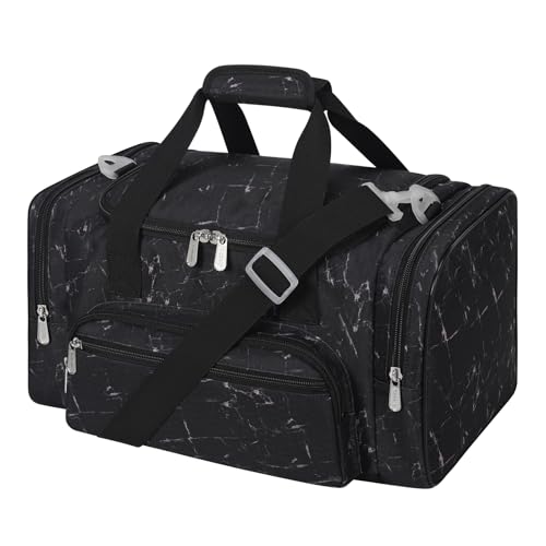 17 inch Small Duffle Bag, Black Marble - color: Black Marble, size: 17 inch