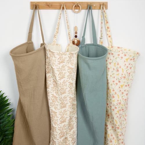 MEXXI Muslin Nursing Covers for Breastfeeding, 2 Pack Privacy Nursing Apron - color: Deer