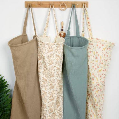 MEXXI Muslin Nursing Covers for Breastfeeding, 2 Pack Privacy Nursing Apron - color: Deer
