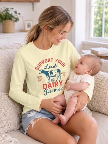 Womens Nursing Breastfeeding Shirt Long Sleeve Hidden Zipper Postpartum Top - color: C-apricot, size: Small