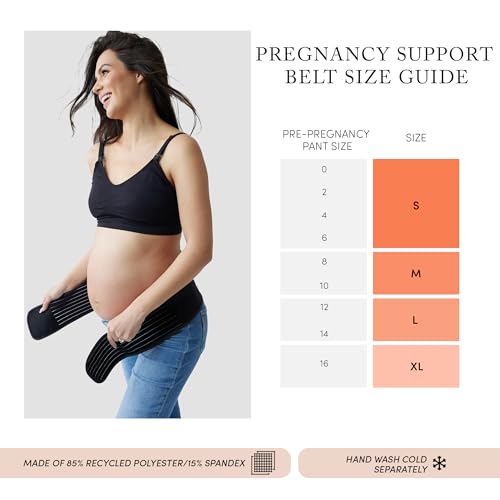 Ingrid & Isabel Basics Maternity Support Belt, (Black | Medium/Large) - color: Black, size: Medium/Large