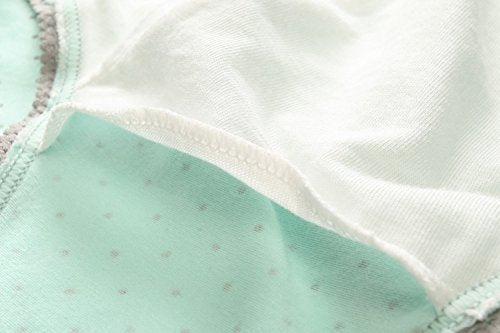 Women's Cotton Tank Sleep Bra for Maternity and Nursing - color: Black+white+green, size: Medium