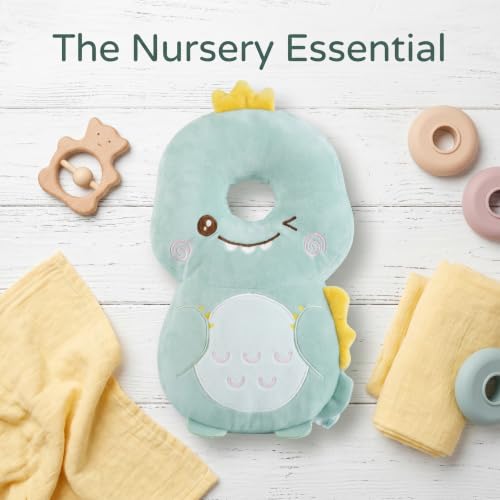 Baby Head Protector Backpack - Soft & Lightweight Fall Cushion Backpack for Toddlers Walking and Crawling (Dark Green Dinosaur) - color: Dark Green Dinosaur