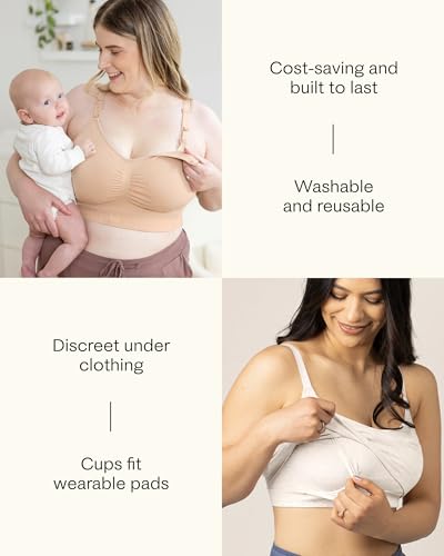 Kindred Bravely Organic Reusable Nursing Pads for Breastfeeding, 10 Pack - color: Busty Twilight