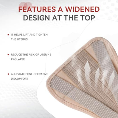 Pelvic Support Belt Uterus Support Belt Women's Brace for Treating Dropped Bladder, Uterine Prolapse, Vulvar Varicosities, Postpartum and Symphysis Pubis Dysfunction - size: Large