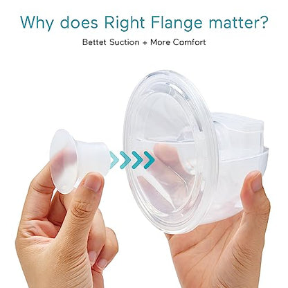 Paruu P10 Flange Insert 24mm, Original Breast Pump Parts, Wearable Breast Pump Replacement Accessories, 2 Pack - size: 24mm