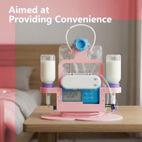 G-Tube Feeding Pump Carrier for Infinity Pump, No Tools Required(Pink) - color: Pink