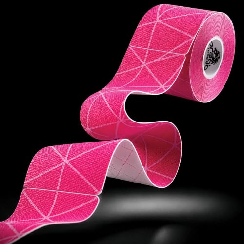 Dragon Tape Copper Infused Kinesiology Tape, Pink, Single Roll - color: Pink, size: Single Roll