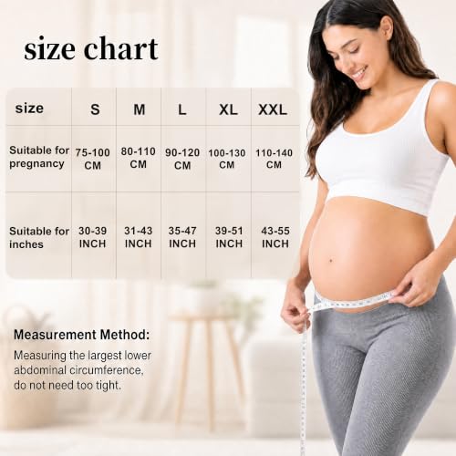 Pregnancy Belly Band, Pregnancy Support Belt, Beige, X-Large
