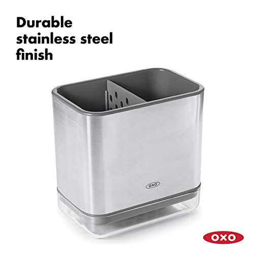 OXO Good Grips Stainless Steel Sink Organizer Caddy & Sponge Holder - color: Stainless Steel