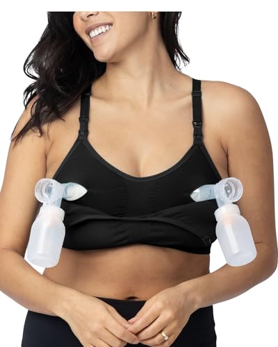 Kindred Bravely Sublime Hands Free Pumping & Nursing Sports Bra - color: Black, size: Medium