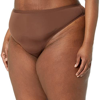 Amazon Essentials Women's Breathable Microfibre Seamless Panties (Available in Plus Size), Pack of 6 - color: Black/Rich Hazel, size: Medium