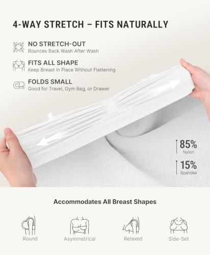 FeelinGirl Bras for Women Comfy Seamless Wireless Bralettes - color: White, size: XX-Large