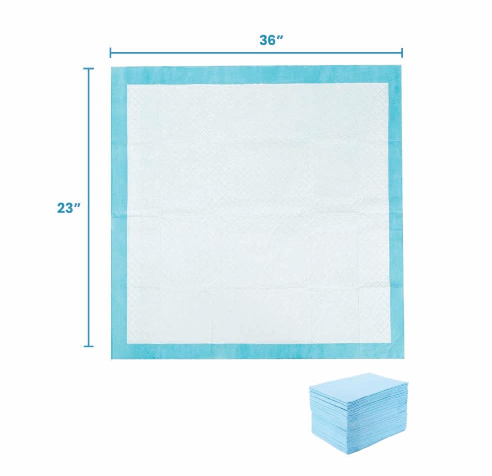 Disposable Underpad, Blue Chux (23 inches x 36 Inches 150 per Case) - size: 23 inches x 36 Inches 150 per Case