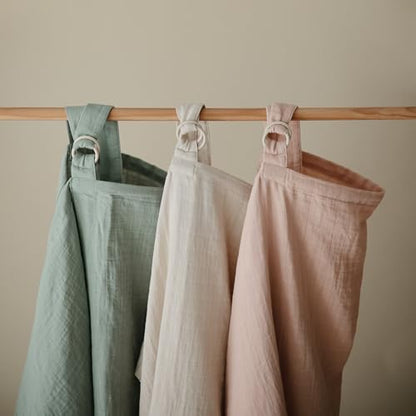 mushie Nursing Cover (Blush) | 100% Breathable Organic Cotton | Breastfeeding Privacy - color: Blush