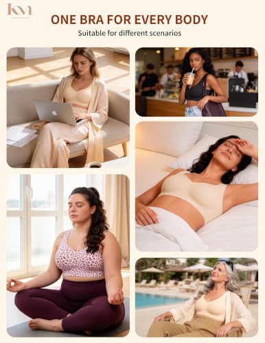 Wireless Pullover Sleep Bras for Women Seamless No Underwire T Shirt Bra - color: Leopard Pink, size: XX-Large