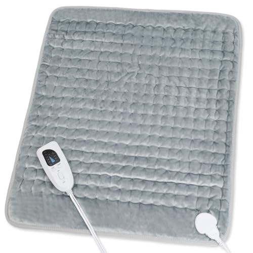 Heating Pad,Electric Heating Pads,Heating Pad for Back,Gray,24x20 Inch - color: Silvergray, size: 24x20 Inch