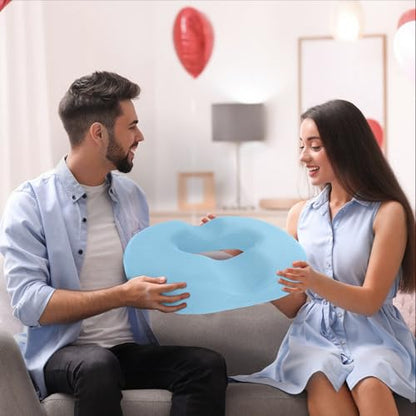 BlissTrends Donut Pillow Seat Cushion, Memory Foam Lifting Cushions - color: Light Blue, size: X-Large