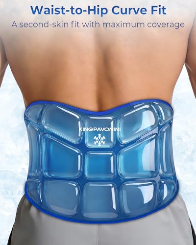 KingPavonini Reusable Ice Pack for Back Pain Injuries Instant Relief, Blue - color: Blue