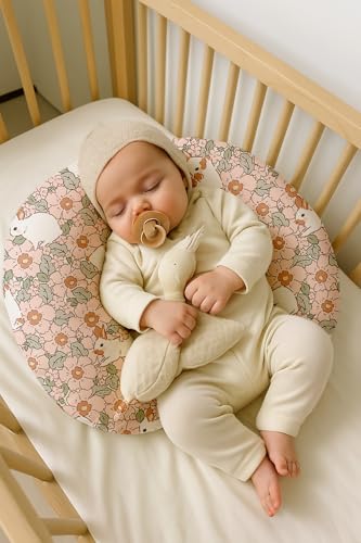 Nursing Pillow Covers 2 Pack, Stretchy Breastfeeding Pillow Covers for Baby - color: Bunny Garden
