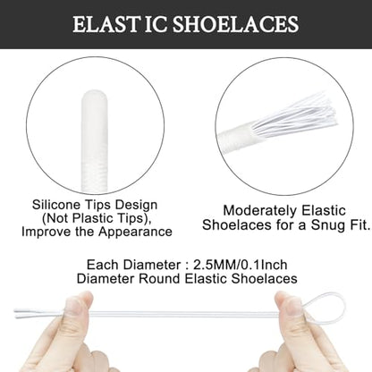 Endoto Shoe Laces for On Cloud Replacement Shoelaces Strings - color: White, size: 16Inch