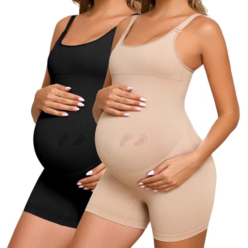 Maternity Shapewear Shorts Pregnancy Bodysuit Under Dress Seamless