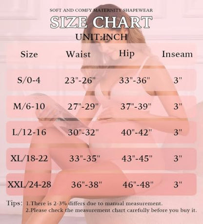 Maternity Shapewear Underwear for Under Dress Seamless Pregnancy Shorts Over Bump Belly Support Panties - size: Medium