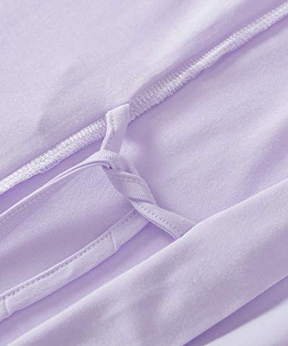 Latuza Women's Viscose Nursing Nightgown and Robe Set - color: Purple, size: Small