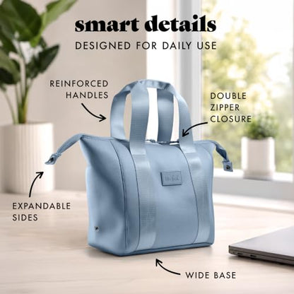 Fit & Fresh Remi Neoprene Lunch Bag for Women w/Ice Pack & Containers - color: Blue, size: One Size