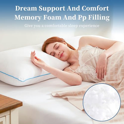 YZ HOME Full Body Pillow Insert -Large Long Bed Pillow for Side Sleeper - color: White New