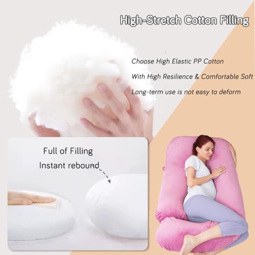 60 Inch Pregnancy Pillow for Sleeping (Purple) - color: Purple