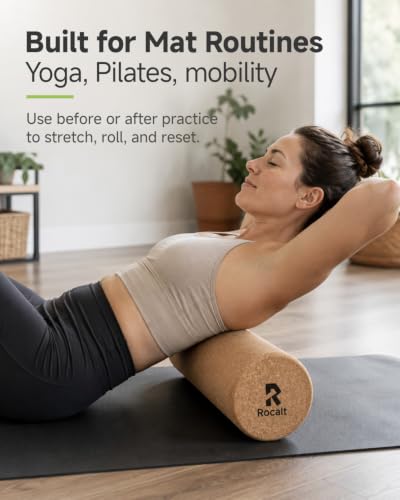 Rocalt Cork Roller, Firm Foam Roller Alternative for Massage, 18 x 6 in - size: 18" X 6"