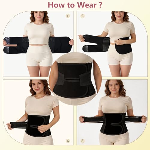 MORECOO Postpartum Belly Band Wrap C-Section Recovery Belt Binder - size: XX-Large