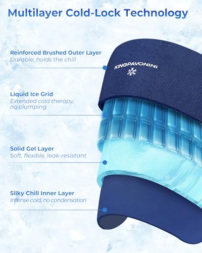 KingPavonini Soft Extra Large Ice Packs for Injuries Reusable, 13"x22" - style: X-Large (Pack of 1)