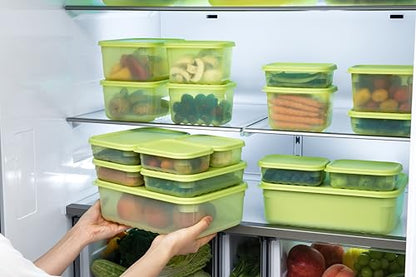 LocknLock Fresh-Block Plastic Food Storage Container | Produce Storage Containers for Fridge | Vegetable & Fruit Storage Containers for Fridge, Storage, Microwave & Dishwasher Safe, 3.2L - size: 3.2L