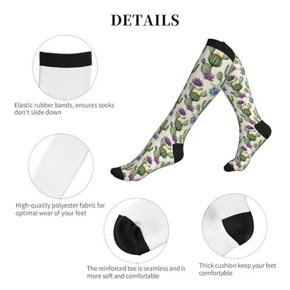 Compression Sock Graduated Knee High Sock for Women Men - color: 19