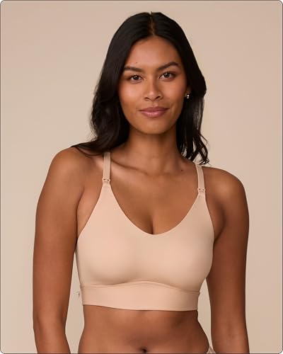 Harper Wilde Bliss Nursing Bralette, Maternity Bra for Women - color: Beige, size: X-Large