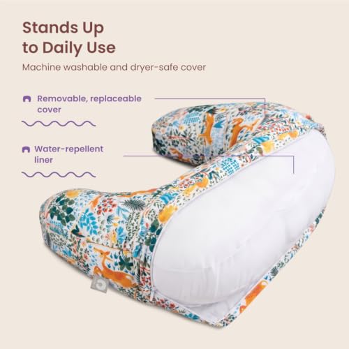 Boppy Nursing Pillow, Safe Ergonomic Breastfeeding & Baby Feeding Support - color: Colorful Forest Animals
