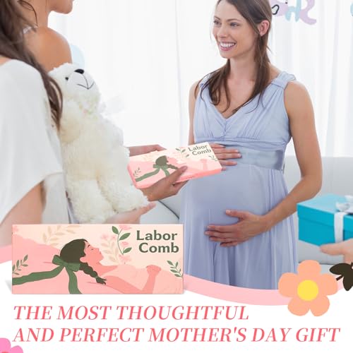 Labor Comb for Pregnancy - Wooden Birthing Essential and New Mom Gift - color: 1 Pack-Fish