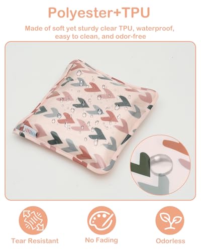 ALVA 3pcs Mess-Proof Travel Pouches,TSA Approved Toiletry Bag,Makeup Bag - color: Classic love