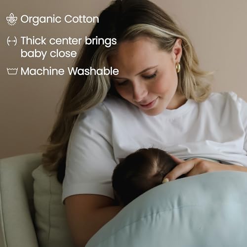 snuggle me Organic Baby Nursing Pillow for Breastfeeding - Bluebell - color: Bluebell - V2
