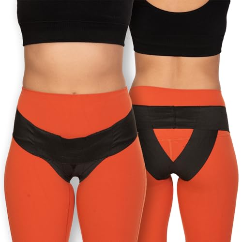 Pelvic Support Belt for Women - Pregnancy & Postpartum Uterus Girdle, SPD, Prolapse, Vulvar Varicosities Support Band - Low Waist, Jet Black, XX-Small fits waist 22" up to 26" - color: Jet Black, size: XX-Small (22" - 26")