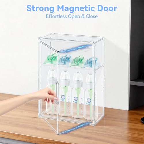 Baby Bottle Storage Organizer for Countertop Cabinet - size: Medium: 14.2" x 10.7" x 5.5"