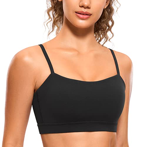 CRZ YOGA Butterluxe Thin Strap Sports Bra - color: Black, size: Small