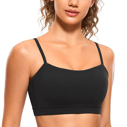 CRZ YOGA Butterluxe Thin Strap Sports Bra - color: Black, size: X-Small
