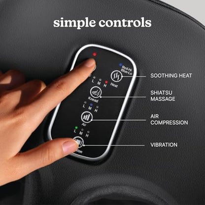 Homedics Shiatsu Foot Massager with Heat, Air Compression & Vibration