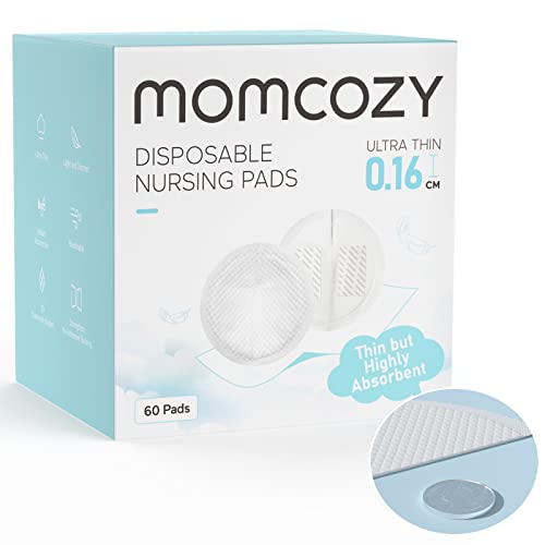Momcozy Ultra-Thin Disposable Nursing Pads, Ultra-Absorbent No-Leak, 60PCS - size: 60 Count(Pack of 1)