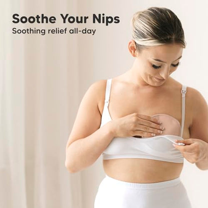 14-Pack Reusable Nursing Pads for Breastfeeding (Neutrals, L 4.8") - color: Neutrals, size: Large 4.8"