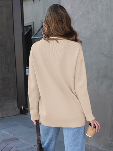LILLUSORY Women's Oversized Fall Cardigan Sweater Chunky Jackets 2026 - color: Apricot, size: Small