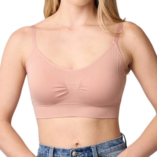 Coobie Seamless Scoopneck Bra - color: Rose Dust, size: One Size